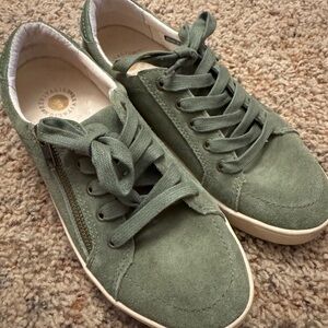 REVITALIGN Olive Suede Women's Sneakers